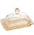 Manteigueira Pearl cristal ÂMBAR 11x7x7 - Imagem 1