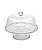 Prato p/ bolo Pearl em cristal 31x25cm - Wolff - Imagem 1