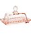 Manteigueira Pearl Cristal rosa 14x9x8 - Imagem 1