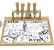 Kit Tábua Queijo Design Bambu E Cerâmica 5 Peças 33x26,5cm - Lyor - Imagem 1
