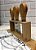 Kit Tábua Queijo Design Bambu E Cerâmica 5 Peças 33x26,5cm - Lyor - Imagem 2