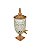 Dispenser/Suqueira de Cristal ecológico Diamond c/ tampa pé e torneira Rosê Golden 5L- Lyor - Imagem 1
