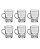 Conj. 6 canecas de vidro Gotas 115ml- Lyor - Imagem 2