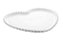 Conj 2 Pratos porcelana Coração Beads branco 20x17x2 - Bon Gourmet - Imagem 1