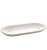 Travessa Oval de Porcelana Beads Branco 25x13x3cm - Bon Gourmet - Imagem 1