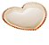 Prato Cristal Coração Pearl Âmbar 30x25x2cm- Wolff - Imagem 1