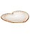 Prato Cristal Coração Pearl Âmbar 25x22x2cm - Wolff - Imagem 2