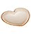 Prato Cristal Coração Pearl Âmbar 25x22x2cm - Wolff - Imagem 1
