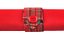 Kit 2 Guardanapos 42x42cm e 2 Argolas Red Tartan Unica Puro Algodão - Copa e Cia - Imagem 1