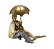 Estatueta Casal Com Guarda Chuva Sentados  - Mabruk - Imagem 1