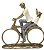 Estatueta Pai e Filho Na Bicicleta - Mabruk - Imagem 1