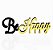 Palavra Be Happy Bicolor em MDF Preto - Decoryou - Imagem 1