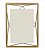 Porta Retrato Metal Vertical Dourado 10x15cm - - Imagem 1