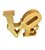 Nome Love Decorativo Dourado - Decoryou - Imagem 1