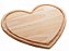 Tábua Madeira Pinus Coração 33x29x2cm - Rojemac - Imagem 1