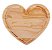 Tabua De Coração 22x20x2cm Madeira - Rojemac - Imagem 1