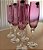 Cj 6 Taças de Cristal Ecológico P/ Champanhe Elisa Ametista220ml - Bohemia - Imagem 2