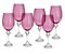 Cj 6 Taças de Cristal Ecológico P/ Vinho Elisa Ametista 450ml - Bohemia - Imagem 2