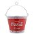 Balde Gelo Metal Coca - Cola Logo Vermelha/Prata - Imagem 1