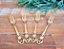 Cj 4 Garfos Aço Inox P/ Bolo Crown Dourado - Imagem 3