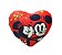 Almofada Fibra Mickey e Minie Coração Oficial - Imagem 1