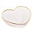 Bowl Vidro Borossilicato c/ Borda Dourada Heart 9x8x4cm - Bon Gourmet - Imagem 1