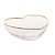 Bowl Vidro Borossilicato c/ Borda Dourada Heart 9x8x4cm - Bon Gourmet - Imagem 2