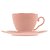 Cj 4 Xícaras Café Porcelana c/ Pires Butterfly Rosa 120ml - Bon Gourmet - Imagem 2