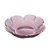 Bowl de Cristal de Chumbo Martelado c/ Borda Dourada Taj Flor Rosa 14,5x13,5cm - Wolff - Imagem 1