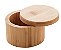 Saleiro Redondo Bambu C/ Tampa 9x9x6cm - Imagem 1