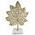 Escultura Folha Decorativa c/ Base de Marmore 38cm - Mabruk - Imagem 1