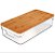 Organizador Caixa Organizadora Clear com Tampa de Bambu 3,5L - OU - Imagem 1
