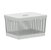 Cesto Caixa Organizadora 20L Grid Com Tampa Branco Oceano - Imagem 1