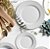 Aparelho Jantar 24pcs  Plissan Relevo Branco - Alleanza - Imagem 1