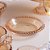 Conjunto 4 Pratos de Cristal Pearl Âmbar 14cm - Wolff - Imagem 2