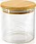 Pote Mantimento 500ml Vidro c/ Tampa Bambu - Imagem 1