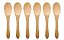 Kit de 6 Mini Colheres em Bambu - Imagem 1