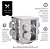 Porta Temperos Giratório Inox 8pcs - Imagem 2
