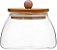 Pote de Vidro Borossilicato c/ Tampa de Bambu Ecokitchen 500ml - Imagem 1