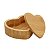 Saleiro Coração com Tampa Bambu 12cm x 10cm x 5cm Lyor - Imagem 1