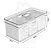 Organizador Grande Clear Fresh 5L Com 3 Cestos Removíveis Natural - Imagem 1