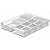 Organizador De Facas E Talheres Clear Branco 37,5x30x5,6cm Ou - Imagem 1