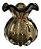 Vaso Decorativo Murano Trouxinha Marrom 15x13,5cm - Imagem 1