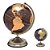 Globo Terrestre Decorativo Preto e Dourado com Luz 220V - Imagem 1