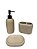 Kit Lavabo de Resina Oval Areia - Imagem 1