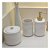 Kit Lavabo de Ceramica Organico Branco - OIKOS - Imagem 3