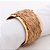 Conj. 4 Anéis p/ Guardanapos c/ Sisal Dourado Nature Wolff - Imagem 2