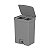 Lixeira de Pedal Trium Dupla Divisória Chumbo - 30L - Imagem 2
