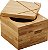 Saleiro de Bambu Quadrado 10 x 10 x 8 - Imagem 1