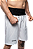 Calção de boxe profissional masculino branco com preto - Imagem 1
